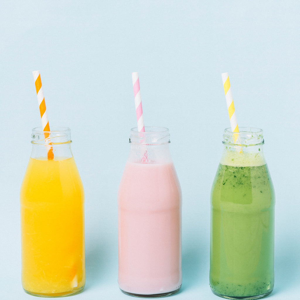Gold & White Biodegradable Paper Straws