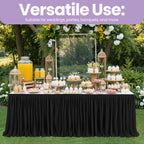 Polyester Table Skirt - Black