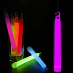 6" Premium Neon Glow Sticks (Pack of 25) - Pink