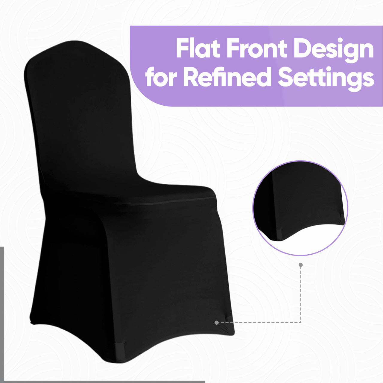 140GSM Spandex Chair Cover - Black