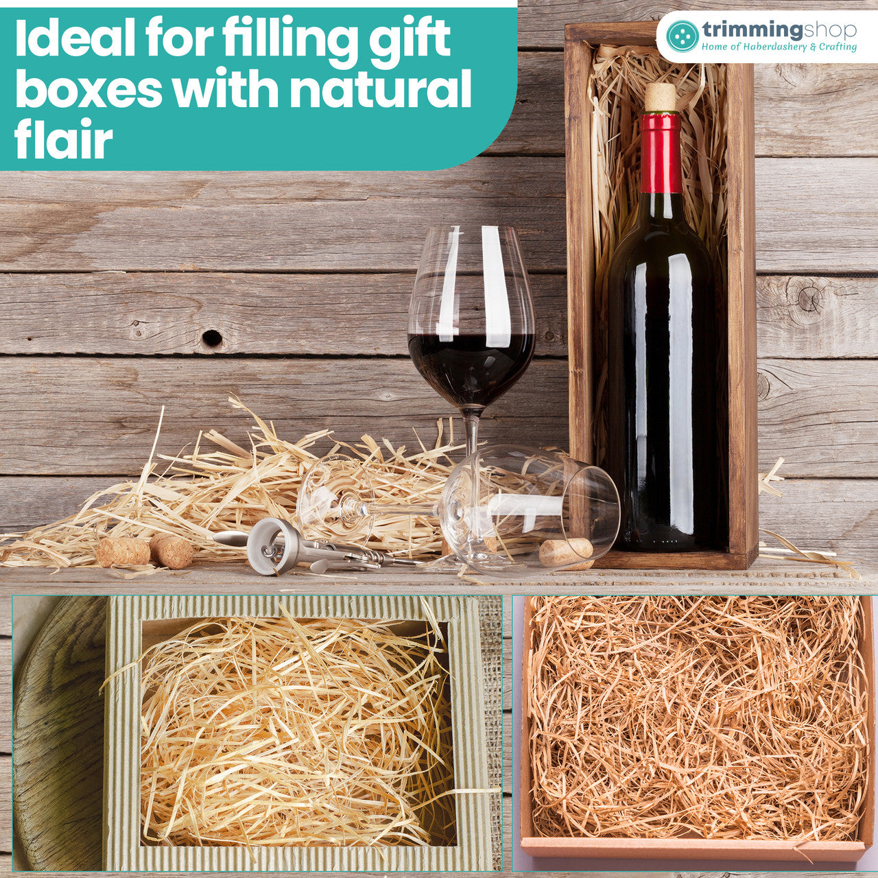 Natural Raffia Ribbon Twine – 50g Bundle