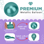 Metallic Shiny Balloons - Green