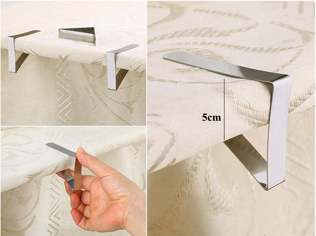 Tablecloth Metal Clips Clamps - 12pcs