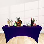 Rectangular Spandex Tablecloth - Dark Purple