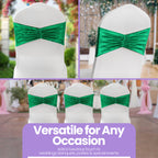 Velvet Chair Band - Emerald Green