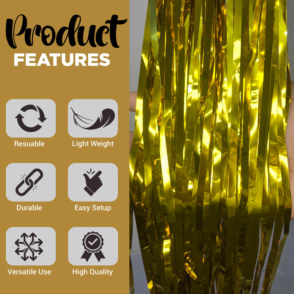 Foil Fringe Curtain Backdrop