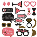 20pc Hen Party Photo Booth Cardboard Party Props