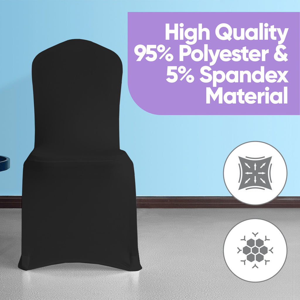 140GSM Spandex Chair Cover - Black