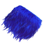 Rooster Feather Fringe for Costume - Royal Blue