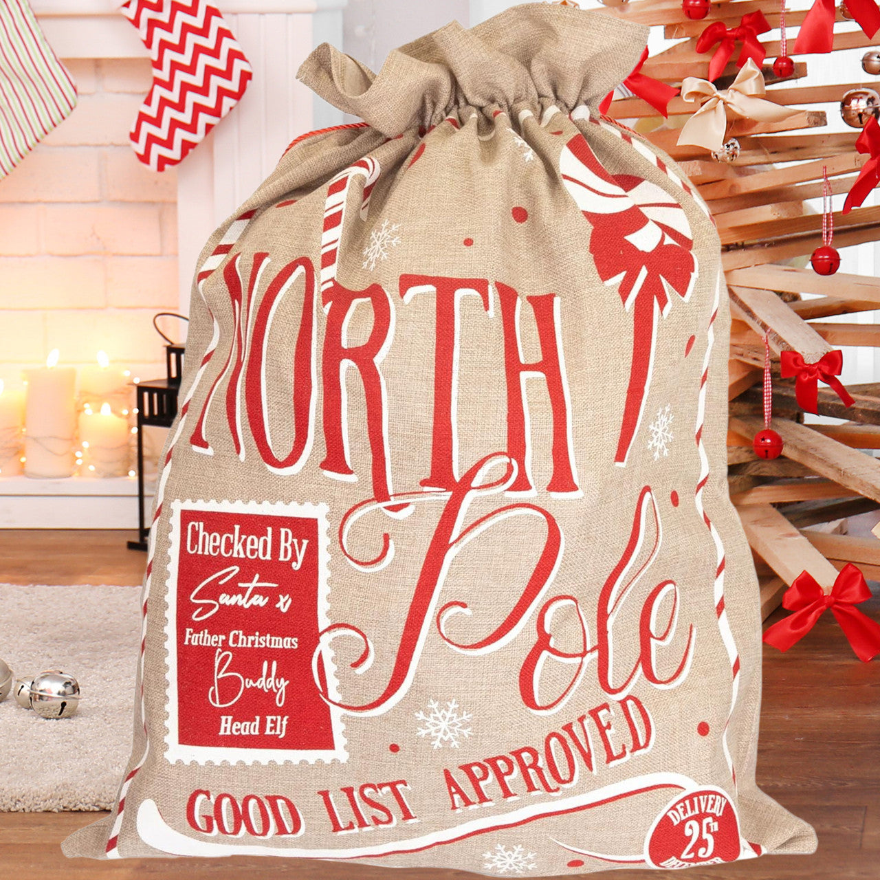 North Pole Christmas Stocking