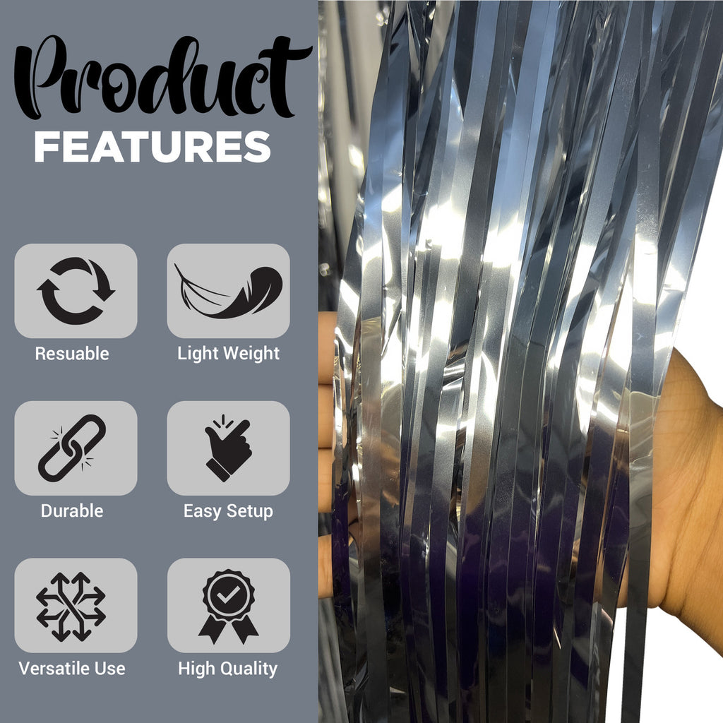 Foil Fringe Curtain Backdrop
