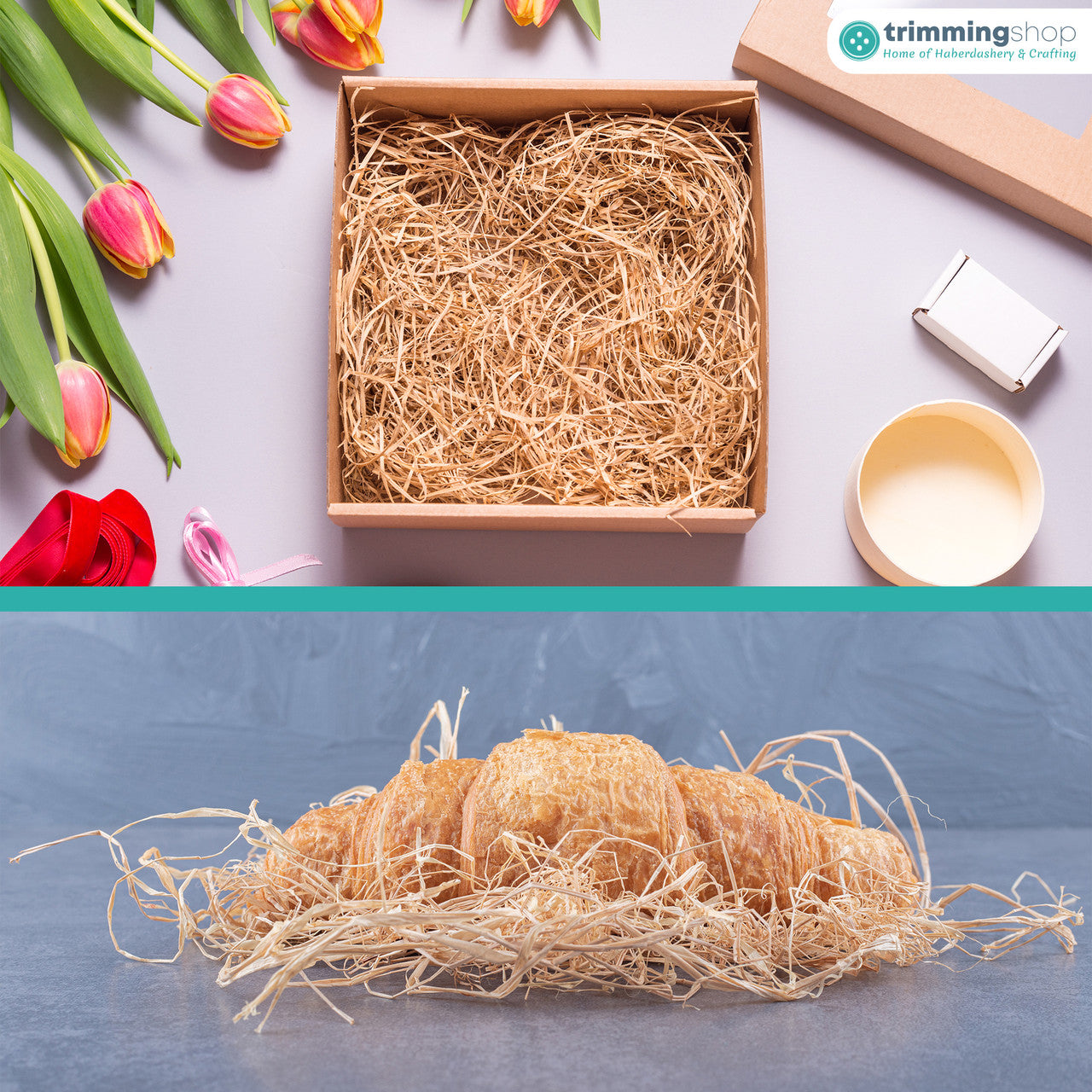Natural Raffia Ribbon Twine – 50g Bundle