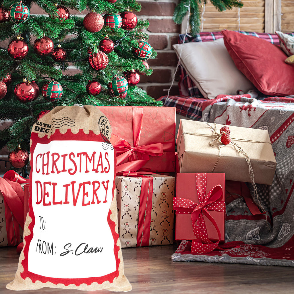 Christmas Stocking Delivery Sack - White