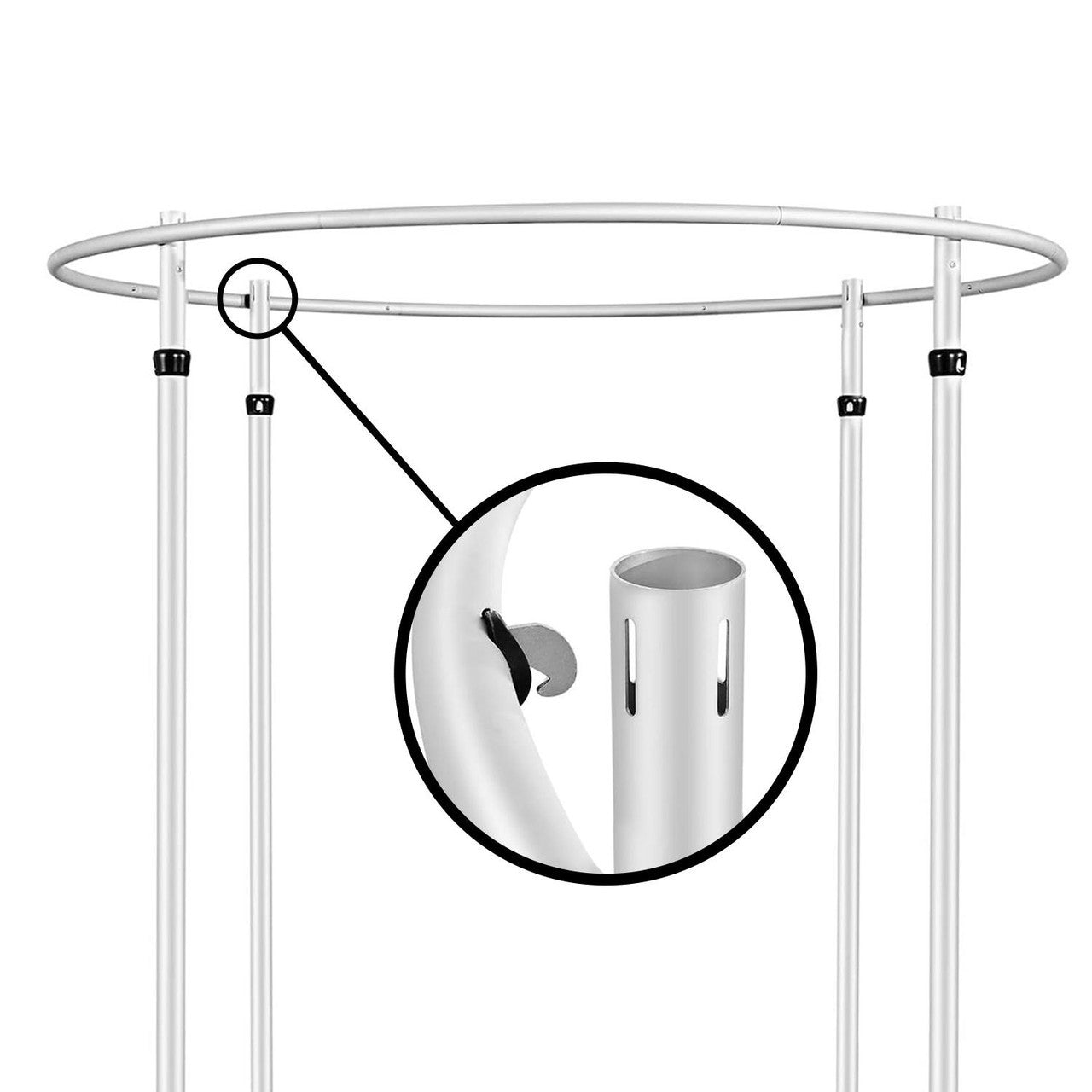 10ft Circular Pipe and Drape Backdrop Stand
