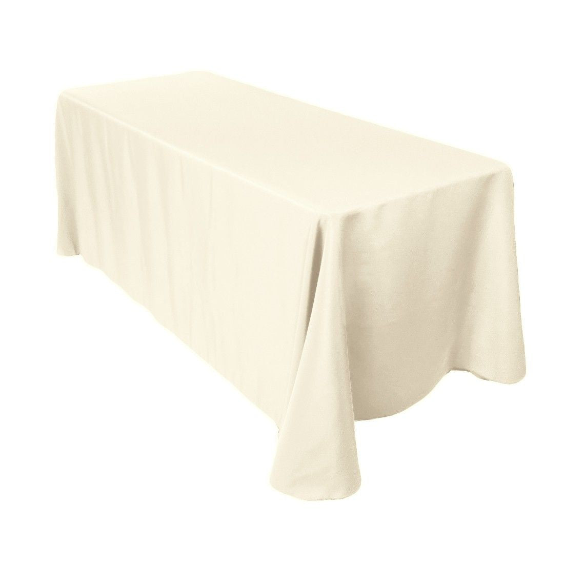 180GSM Rectangle Polyester Tablecloth - Ivory