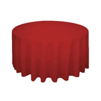 220GSM Round Spun Polyester Tablecloth - Red