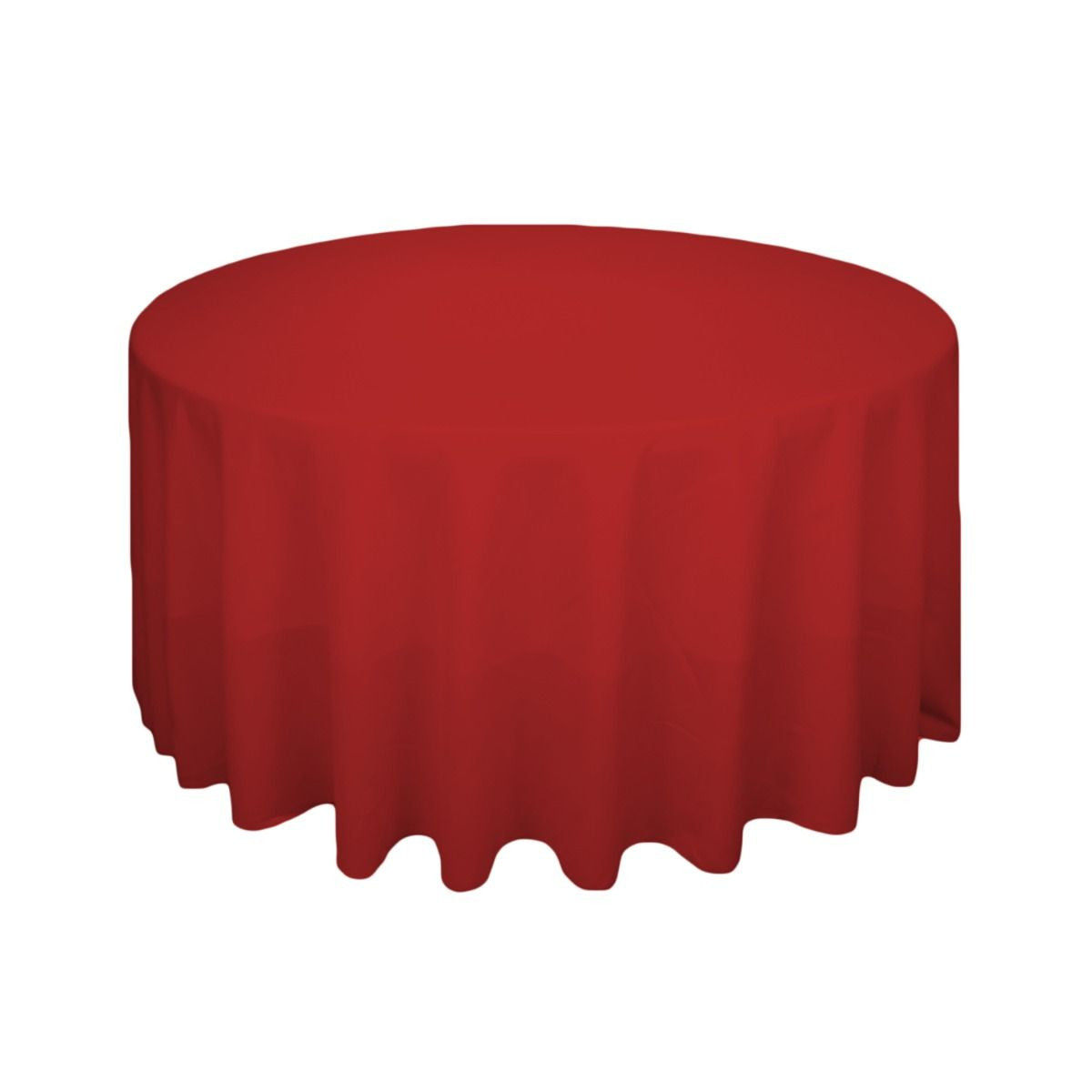 220GSM Round Spun Polyester Tablecloth - Red