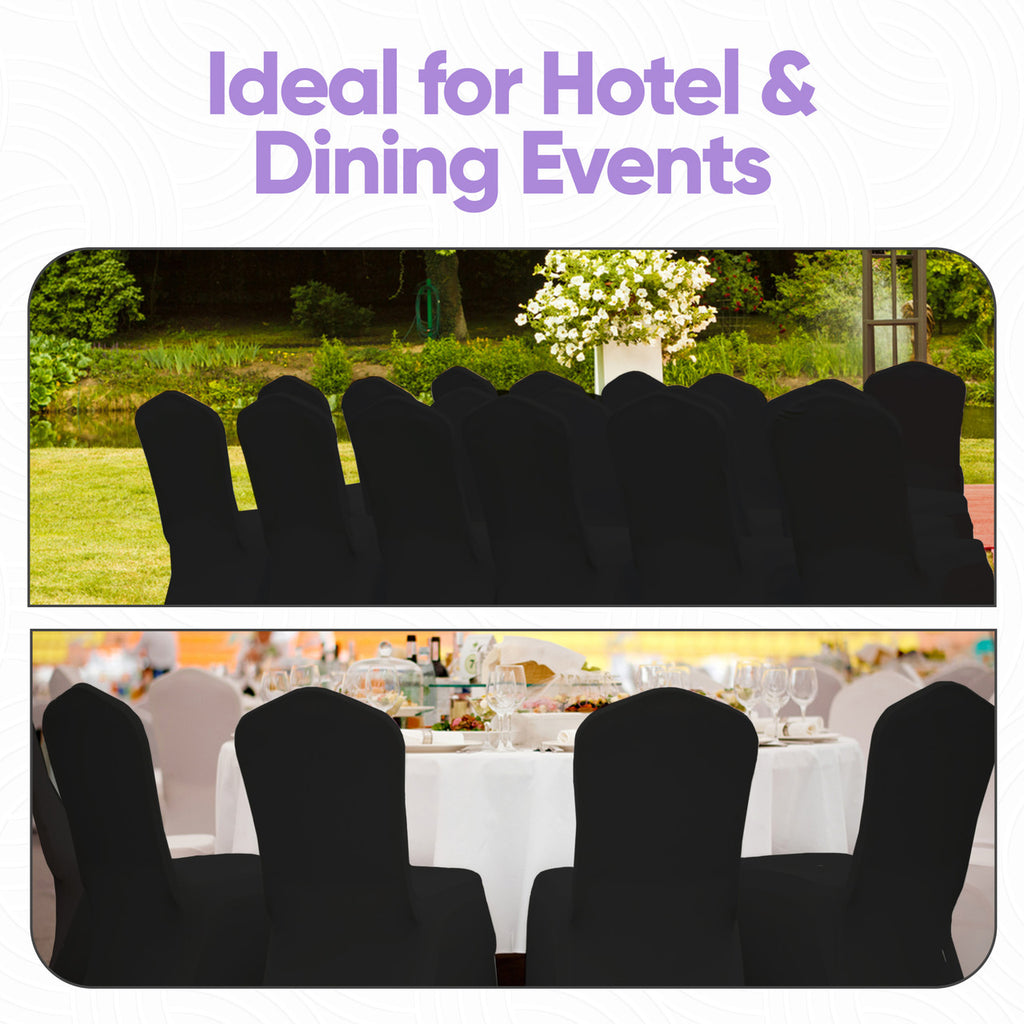 140GSM Spandex Chair Cover - Black