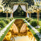 Gold Foil Aisle Runner walkway