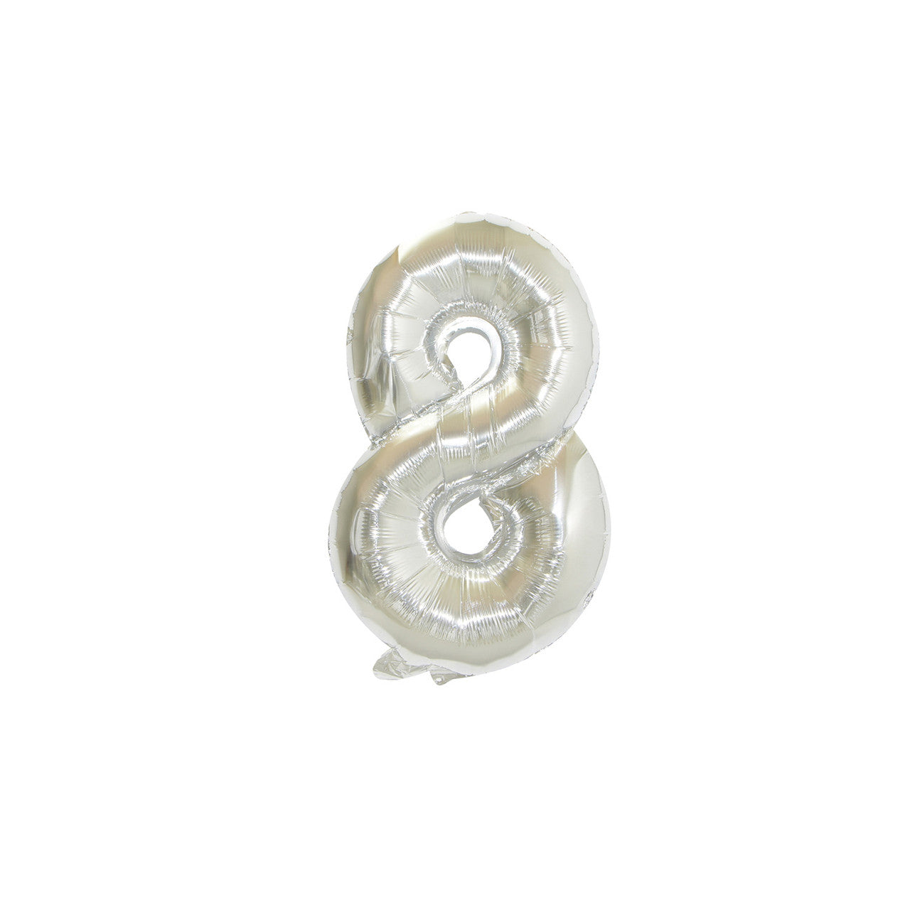 Large Foil Number Air-fill and Helium Balloons (0-9) - Silver