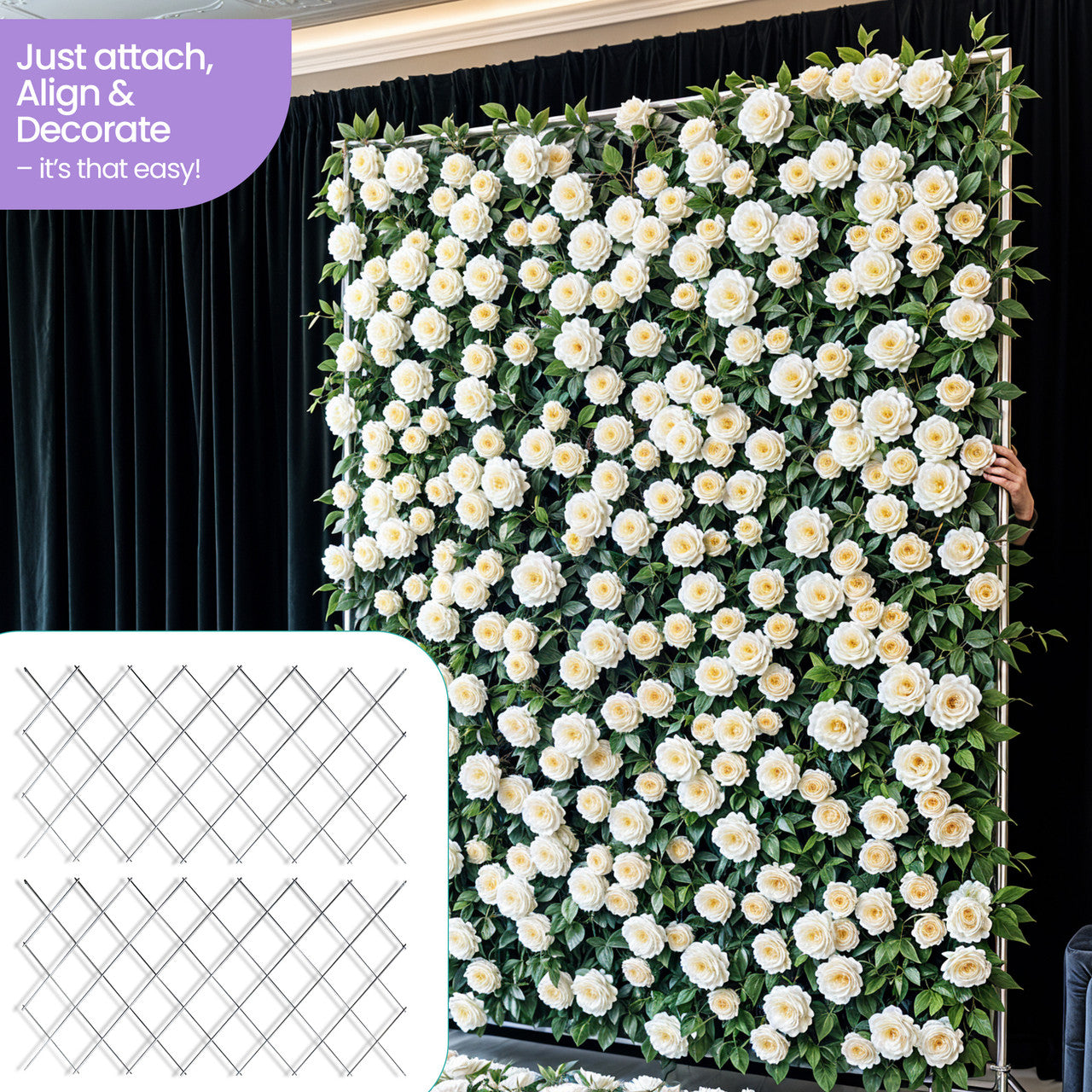 Expandable Support Grid for Flower Panel (2 Pack)