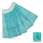 Sparkling Diamante Napkin Rings (Pack of 10) - Turquoise