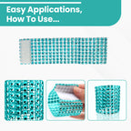Sparkling Diamante Napkin Rings (Pack of 10) - Turquoise