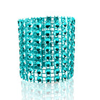 Sparkling Diamante Napkin Rings (Pack of 10) - Turquoise