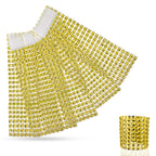 Sparkling Diamante Napkin Rings (Pack of 10) - Gold