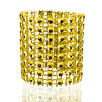 Sparkling Diamante Napkin Rings (Pack of 10) - Gold