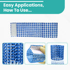 Sparkling Diamante Napkin Rings (Pack of 10) - Blue