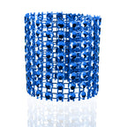 Sparkling Diamante Napkin Rings (Pack of 10) - Blue