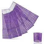 Sparkling Diamante Napkin Rings (Pack of 10) - Purple