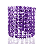 Sparkling Diamante Napkin Rings (Pack of 10) - Purple