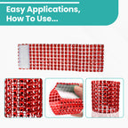 Sparkling Diamante Napkin Rings (Pack of 10) - Red