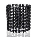 Sparkling Diamante Napkin Rings (Pack of 10) - Black