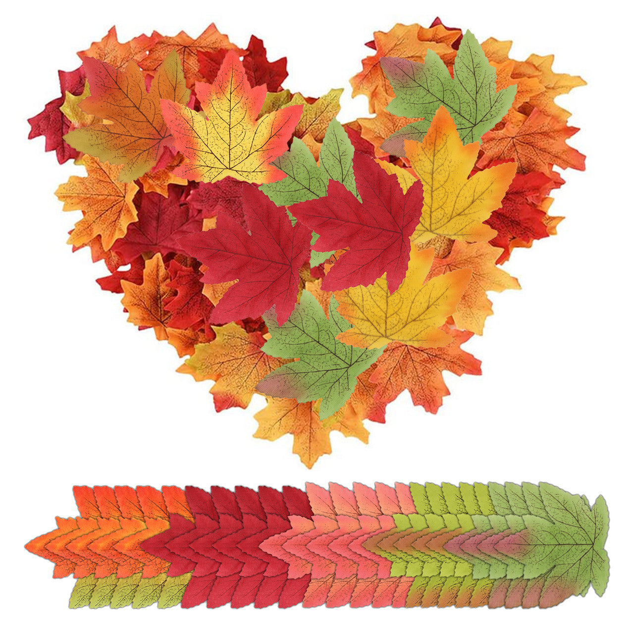 Artificial Maple Leaves (Pack of 100)