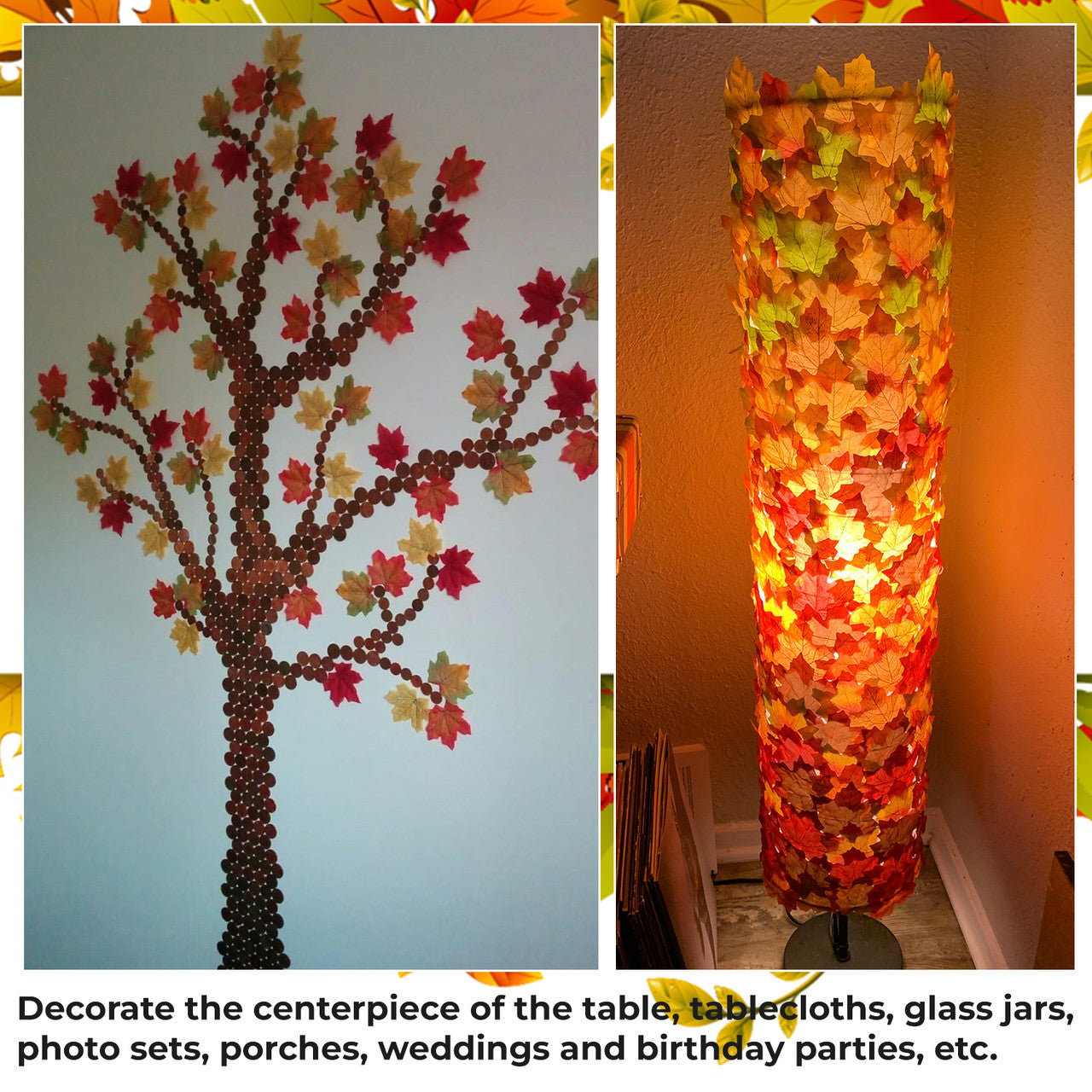 Artificial Maple Leaves (Pack of 100)