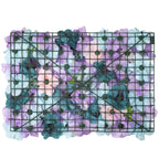 Hydrangea Artificial Flower Wall Panel 60cm x 40cm - Blue & Purple