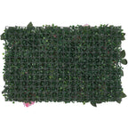 Hydrangea Artificial Flower Wall Panel 60cm x 40cm - Blush Pink Roses, Jasmine with Green Leaves x 12
