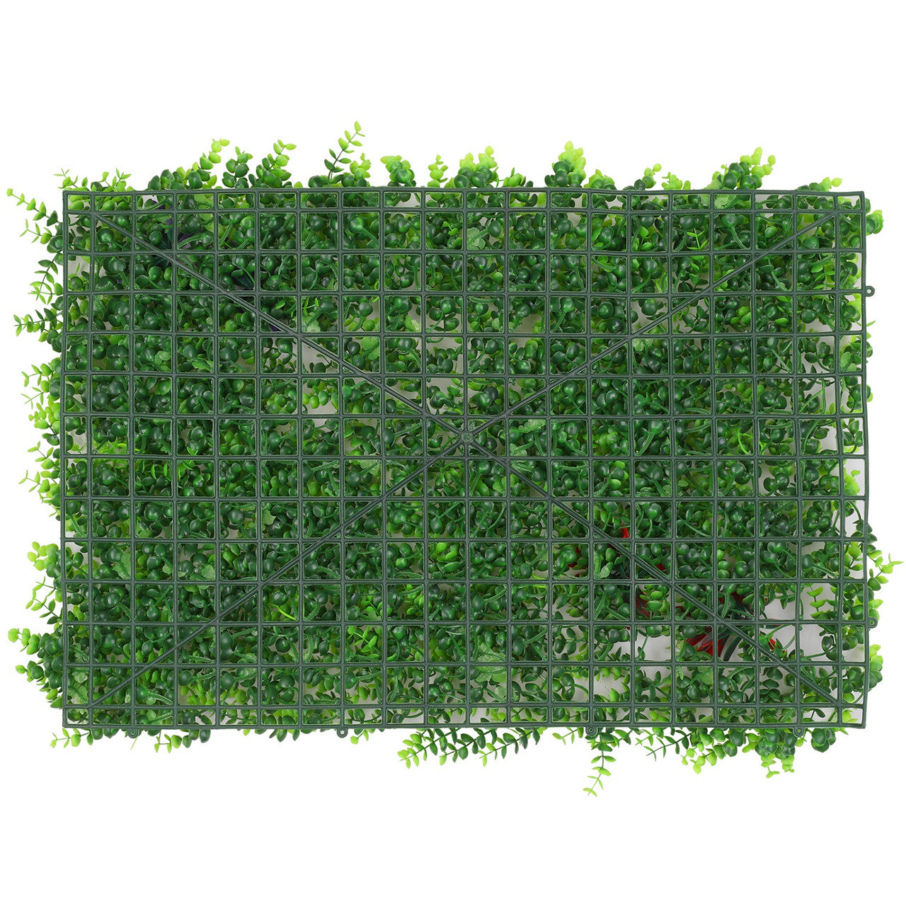 Artificial Flower Panel - Green Grass with Leaf & Flower Design