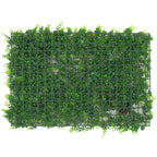 Artificial Flower Panel - Green Grass with Leaf & Flower Design x 6