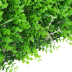 Artificial Flower Panel - Green Grass with Leaf & Flower Design