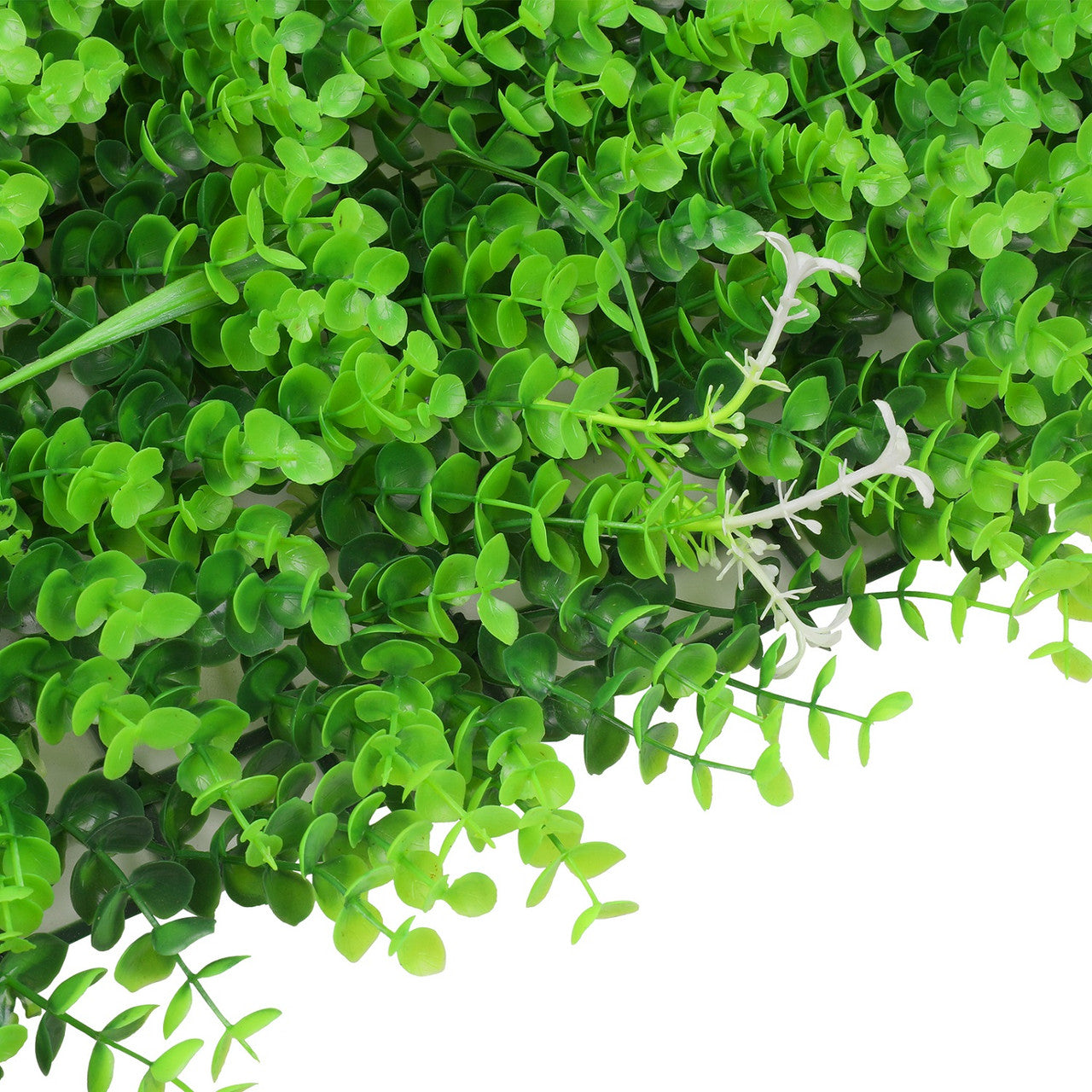 Artificial Flower Panel - Green Grass with Leaf & Flower Design