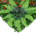 Artificial Flower Panel - Green Grass Berries Flowers