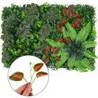 Artificial Flower Panel - Green Grass Berries Flowers