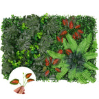 Artificial Flower Panel - Green Grass Berries Flowers