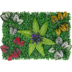Artificial Flower Panel - Green Grass with Persian Leaf