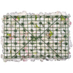 Hydrangea Artificial Flower Wall Panel 60cm x 40cm - Sophie Blush Roses x 12