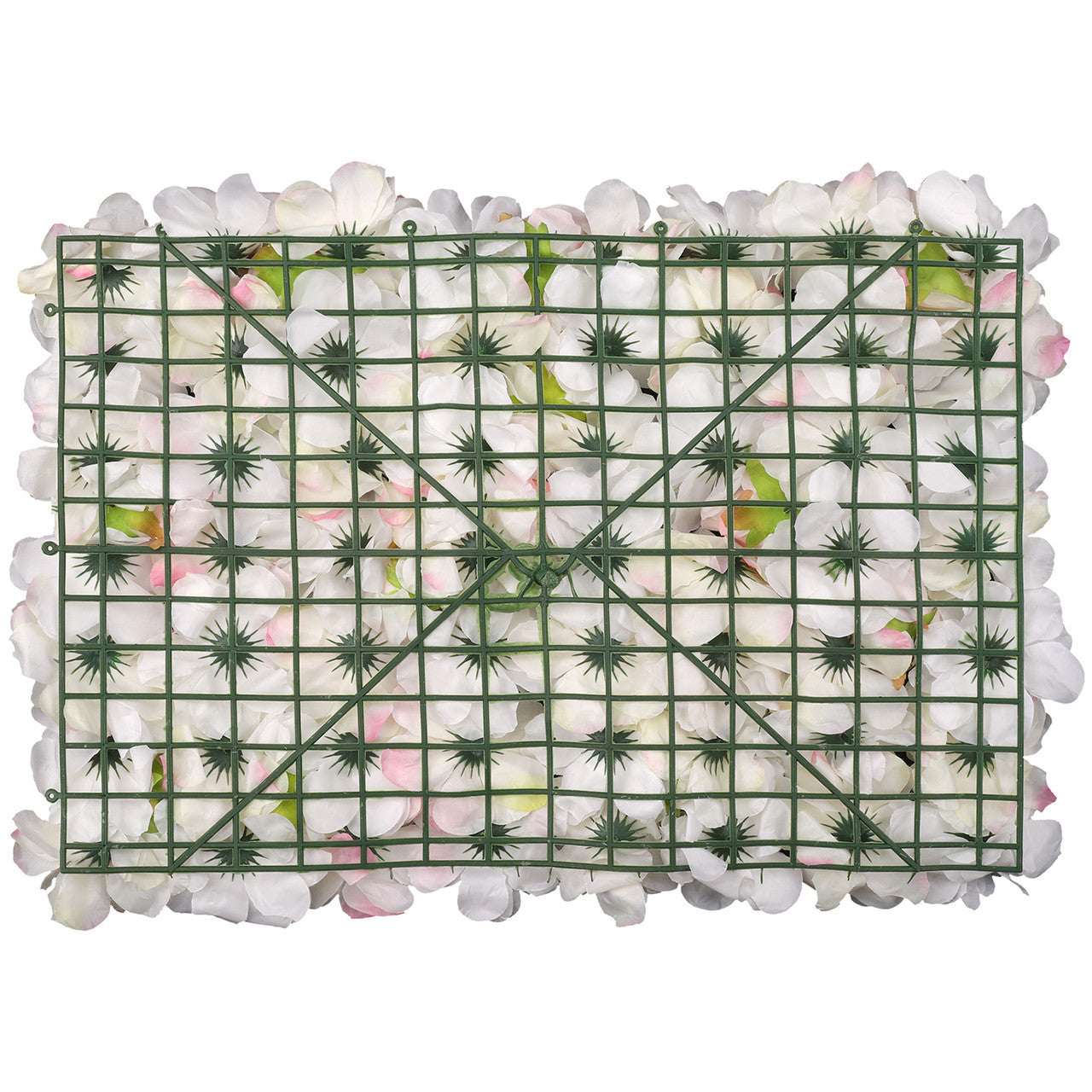 Hydrangea Artificial Flower Wall Panel 60cm x 40cm - Sophie Blush Roses x 12